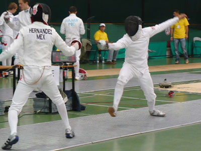 Youth A Modern Pentathlon US vs Mexico Fencing